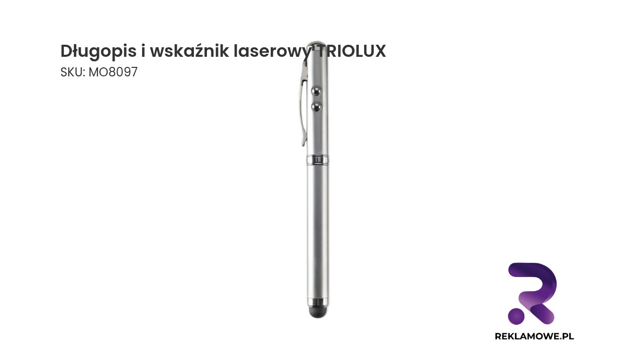 Długopis i wskaźnik laserowy TRIOLUX Długopis i wskaźnik laserowy TRIOLUX - praktyczny gadżet biurowy