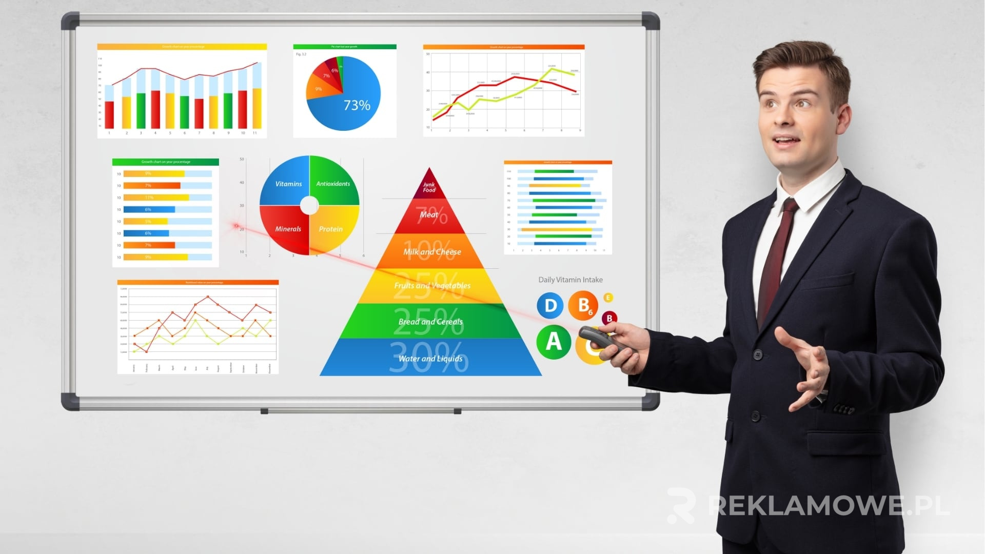 Wizualizacja wpływu reklam na dochody przedsiębiorstwa