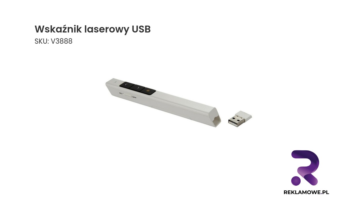 Wskaźnik laserowy USB z możliwością podłączenia do komputera