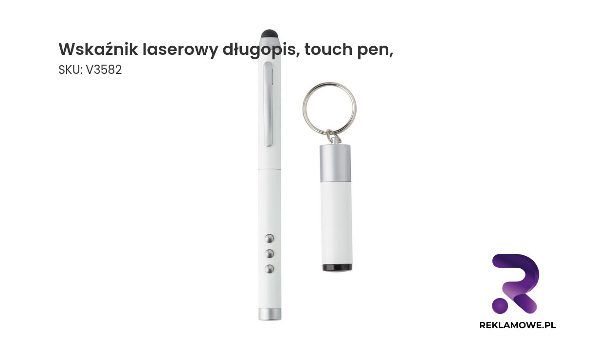 Wskaźnik laserowy w formie długopisu z funkcją touch pen